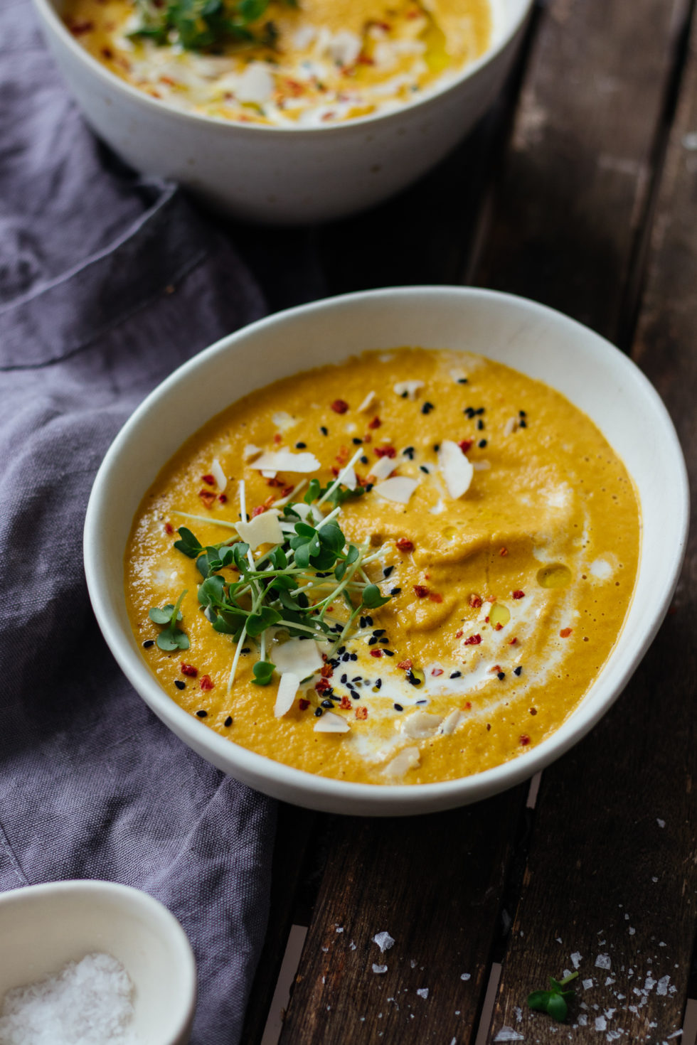 Karotten Erdnuss Suppe - Quarantäne Küche - nonolicious